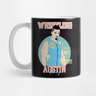 Artwork Austin Theory Wrestling Aesthetic  // Just Say No To Drugs Mug